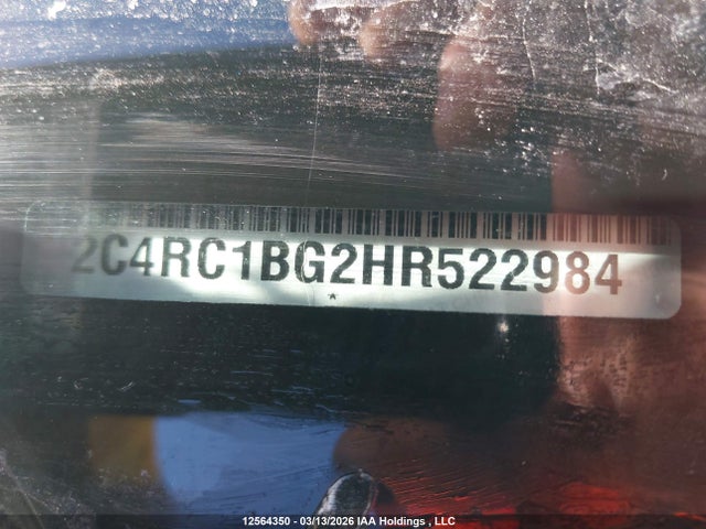 Aukcja sprzedaży 2017 Chrysler Pacifica Touring-l, vin: 2C4RC1BG2HR522984, numer aukcji: 12564350