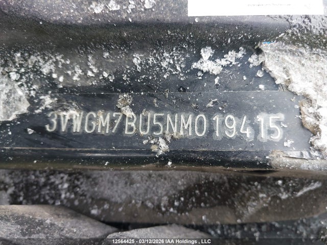3VWGM7BU5NM019415 Volkswagen Jetta