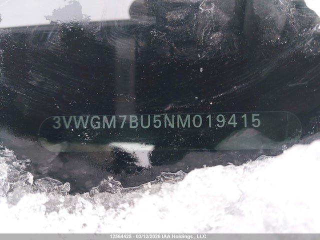 3VWGM7BU5NM019415 Volkswagen Jetta