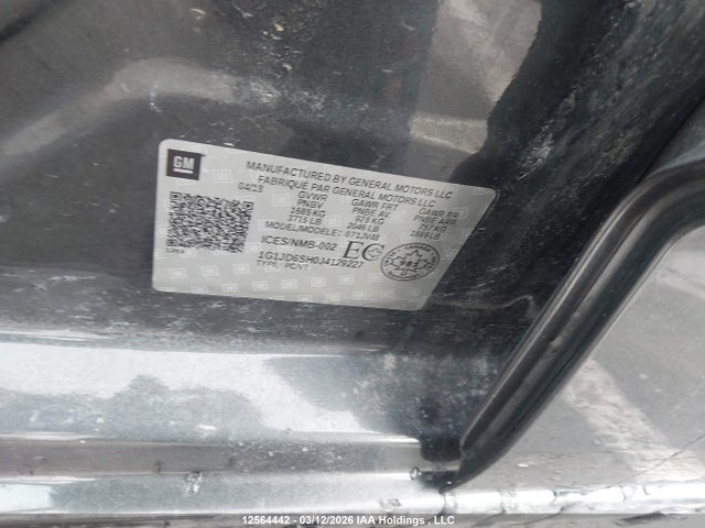 1G1JD6SH0J4129227 Chevrolet SONIC LT