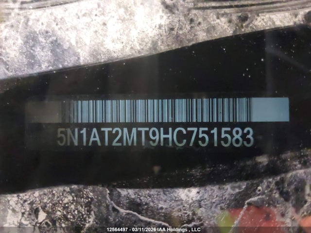 5N1AT2MT9HC751583 Nissan ROGUE S/SV
