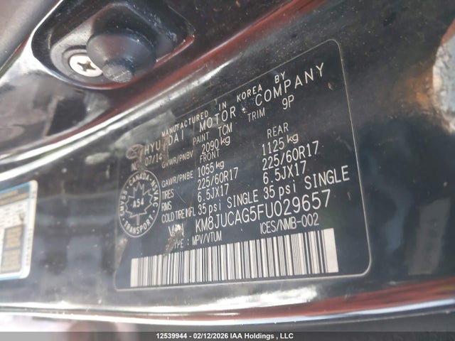 KM8JUCAG5FU029657 Hyundai TUCSON GLS