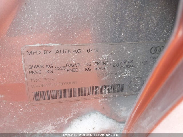 Audi A4 2.0t Progressiv Plus 2015 WAUFFCFL5FN010057 Image 9