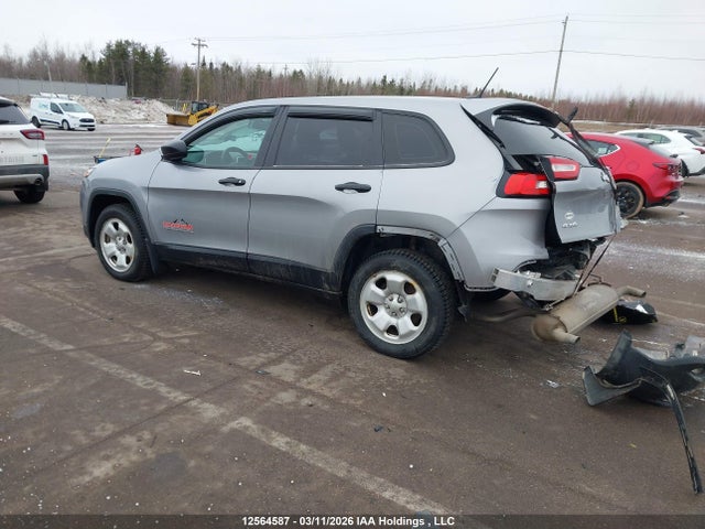 2016 Jeep Cherokee Sport მანქანა იყიდება აუქციონზე, vin: 1C4PJMAS0GW144495, აუქციონის ნომერი: 12564587