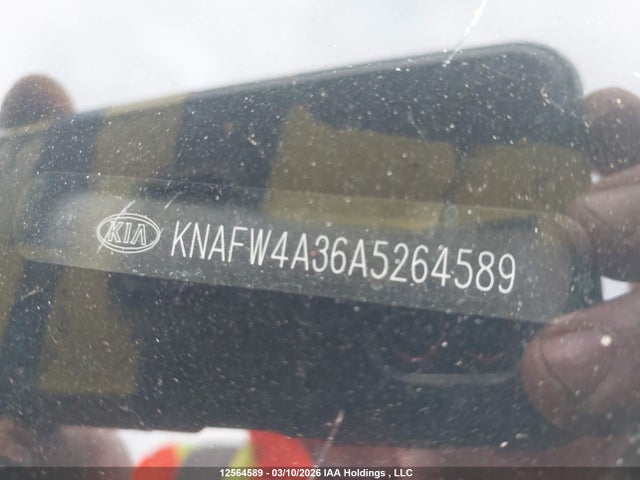 12564589 :رقم المزاد ، KNAFW4A36A5264589 vin ، 2010 Kia Forte 2.4l Sx مزاد بيع