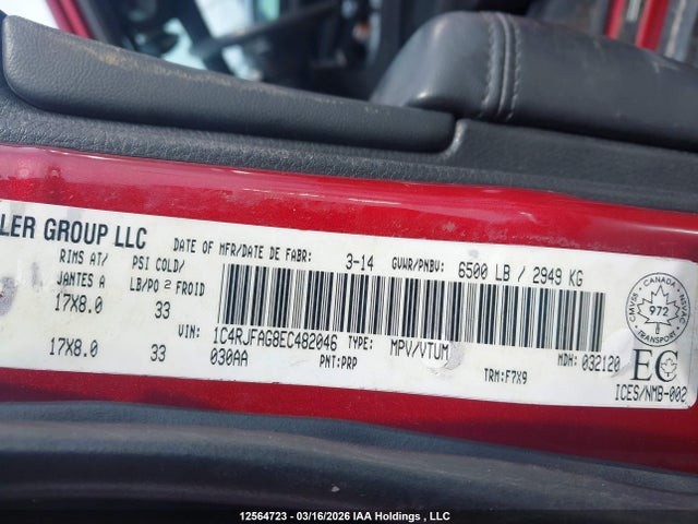 1C4RJFAG8EC482046 Jeep Grand Cherokee Laredo