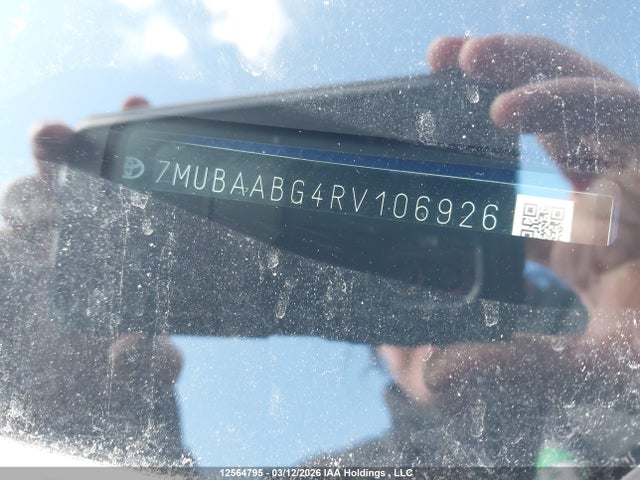 Aukcja sprzedaży 2024 Toyota Corolla Cross Le, vin: 7MUBAABG4RV106926, numer aukcji: 12564795