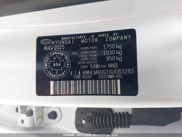 KMHLM4DG1SU083283 Hyundai Elantra Preferred