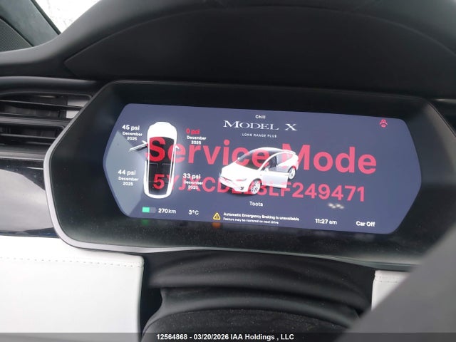 2020 Tesla Model X მანქანა იყიდება აუქციონზე, vin: 5YJXCDE23LF249471, აუქციონის ნომერი: 12564868