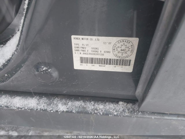 Aukcja sprzedaży 2008 Acura Tsx, vin: JH4CL96888C801256, numer aukcji: 12547322