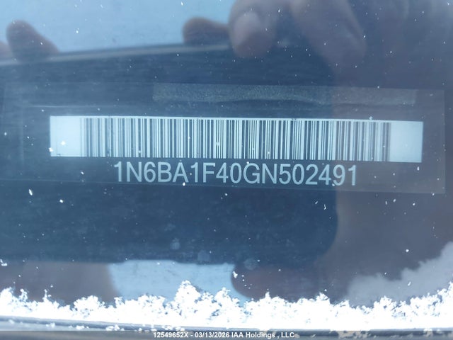 Продажа на аукционе авто 2016 Nissan Titan, vin: 1N6BA1F40GN502491, номер лота: 12549652