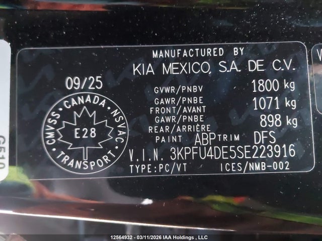 KIA K4 Ex 2025 3KPFU4DE5SE223916 Image 9