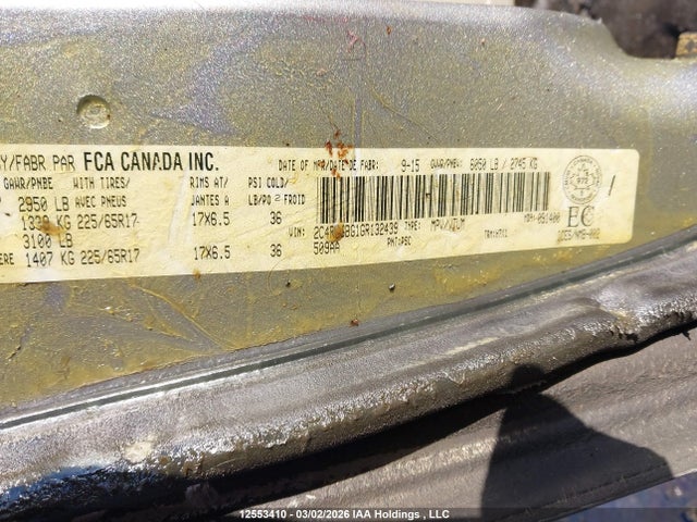 Dodge Grand Caravan Se/sxt 2016 2C4RDGBG1GR132439 Image 9