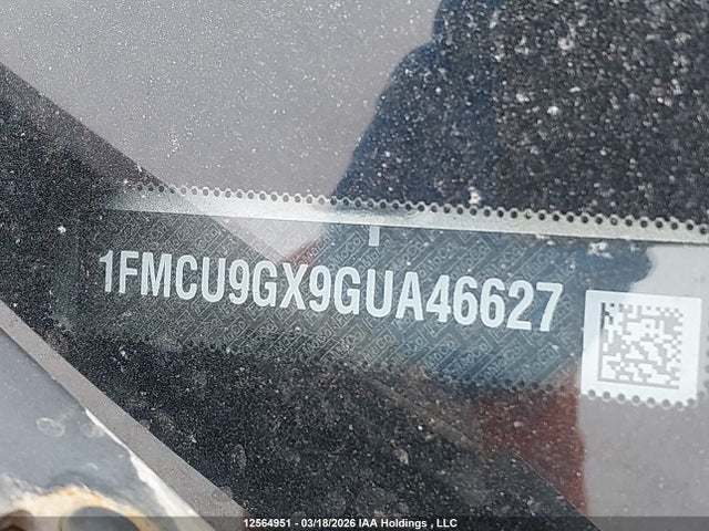 Продажа на аукционе авто 2016 Ford Escape Se, vin: 1FMCU9GX9GUA46627, номер лота: 12564951