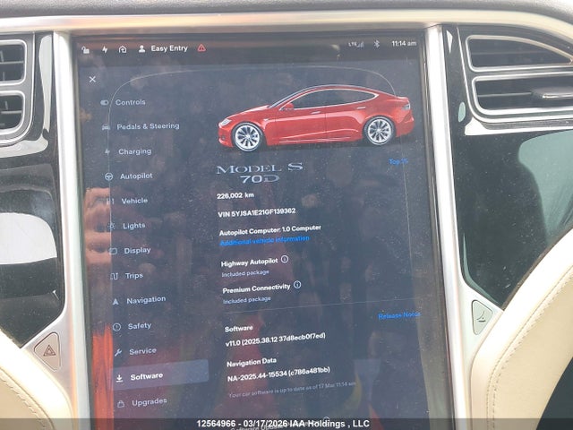 5YJSA1E21GF139362 Tesla Model S 60d/70d/75d/85d/90d