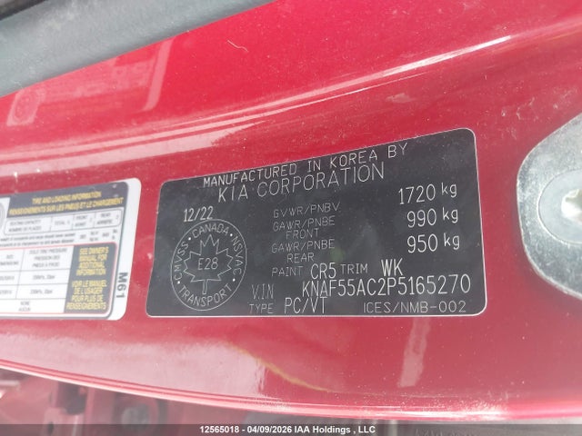 Продаж на аукціоні авто 2023 Kia Forte Ex, vin: KNAF55AC2P5165270, номер лоту: 12565018