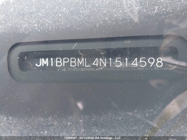 Aukcja sprzedaży 2022 Mazda Mazda3 Gt, vin: JM1BPBML4N1514598, numer aukcji: 12565047
