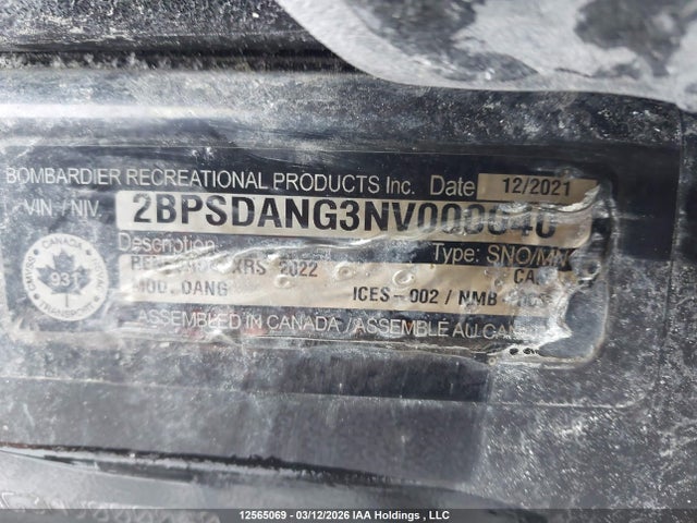 Skidoo Renegade X-rs 900 2022 2BPSDANG3NV000040 Image 9