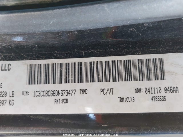 12565090 :رقم المزاد ، 1C3CCBCG8DN673477 vin ، 2013 Chrysler 200 Limited مزاد بيع
