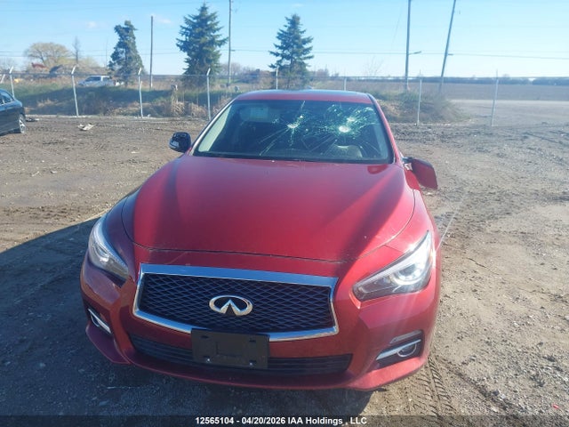 12565104 :رقم المزاد ، JN1BV7AR7EM682216 vin ، 2014 Infiniti Q50 Premium/sport مزاد بيع