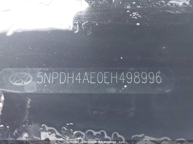 5NPDH4AE0EH498996 Hyundai Elantra Se/sport/limited