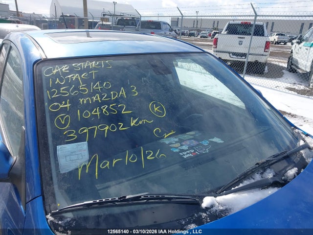 2004 Mazda 3 Hatchback მანქანა იყიდება აუქციონზე, vin: JM1BK143341104852, აუქციონის ნომერი: 12565140