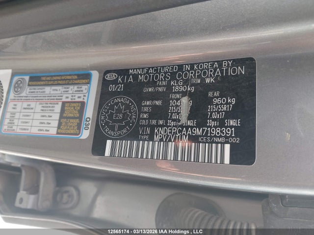 KNDEPCAA9M7198391 KIA Seltos Lx