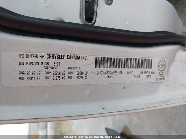 Aukcja sprzedaży 2013 Chrysler 300 Touring, vin: 2C3CCAAG0DH702220, numer aukcji: 12565175