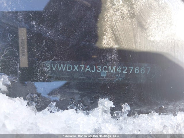 12565223 :رقم المزاد ، 3VWDX7AJ3CM427667 vin ، 2012 Volkswagen Jetta Sedan مزاد بيع