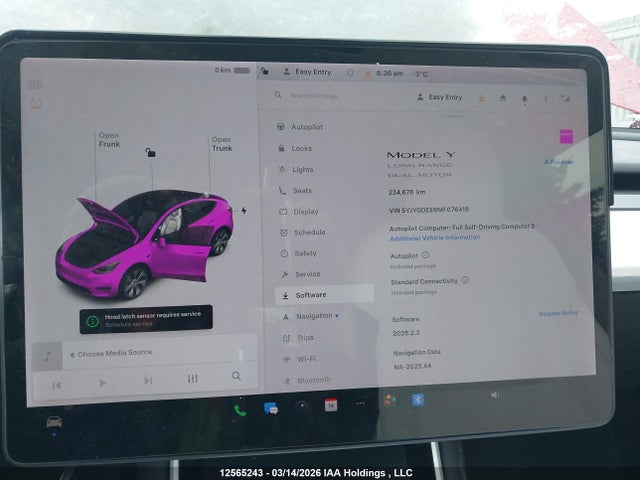 Aukcja sprzedaży 2021 Tesla Model Y Long Range, vin: 5YJYGDEE6MF076419, numer aukcji: 12565243