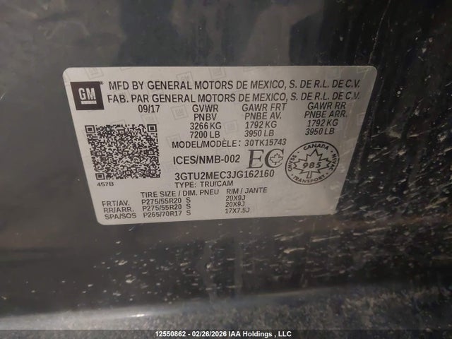 GMC Sierra 1500 Sle 2018 3GTU2MEC3JG162160 Image 9