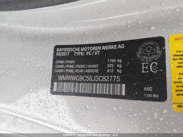 WMWWG9C56J3C82775 Mini Cooper Convertible S
