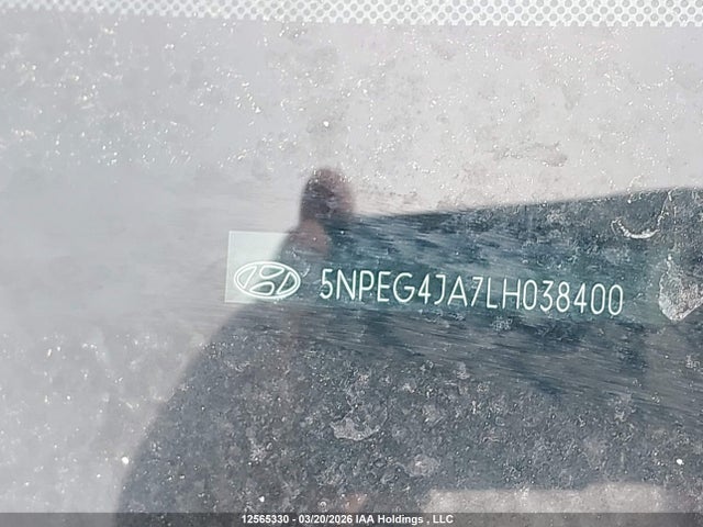 12565330 :رقم المزاد ، 5NPEG4JA7LH038400 vin ، 2020 Hyundai Sonata مزاد بيع