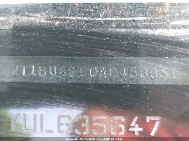 12565346 :رقم المزاد ، 2T1BU4EE0AC453051 vin ، 2010 Toyota Corolla مزاد بيع