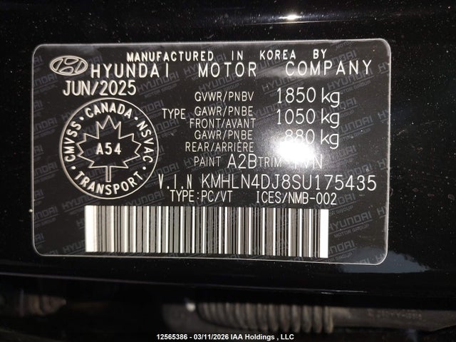 KMHLN4DJ8SU175435 Hyundai Elantra Limited