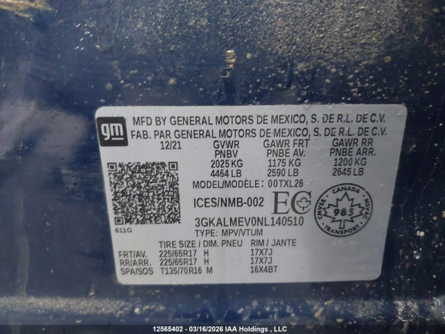 3GKALMEV0NL140510 GMC Terrain Sle