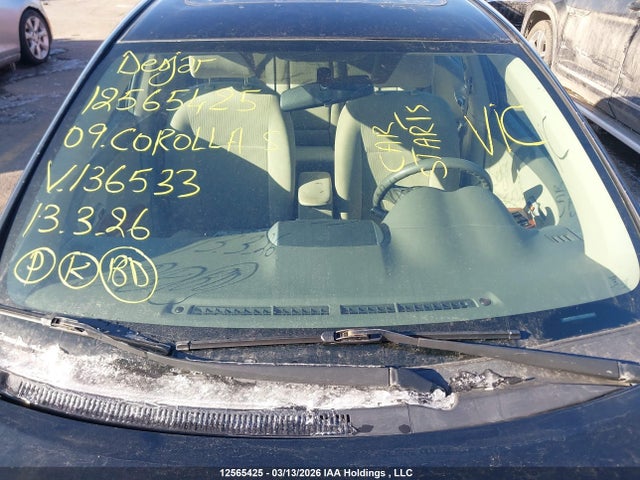 12565425 :رقم المزاد ، 2T1BU40E79C136533 vin ، 2009 Toyota Corolla S/le/xle مزاد بيع