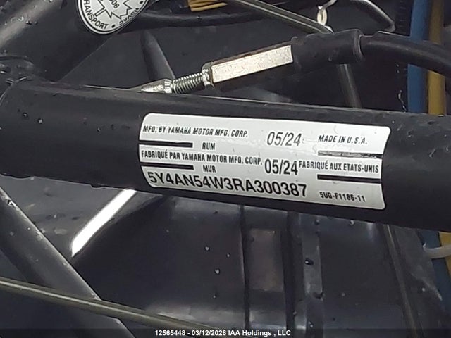 5Y4AN54W3RA300387 Yamaha YXZ1000