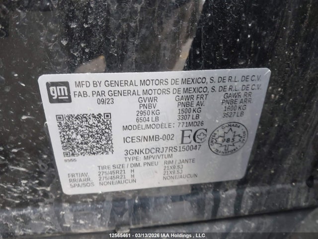 3GNKDCRJ7RS150047 Chevrolet BLAZER RS