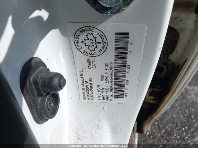 2015 Honda Civic მანქანა იყიდება აუქციონზე, vin: 2HGFB2E58FH028302, აუქციონის ნომერი: 12565506