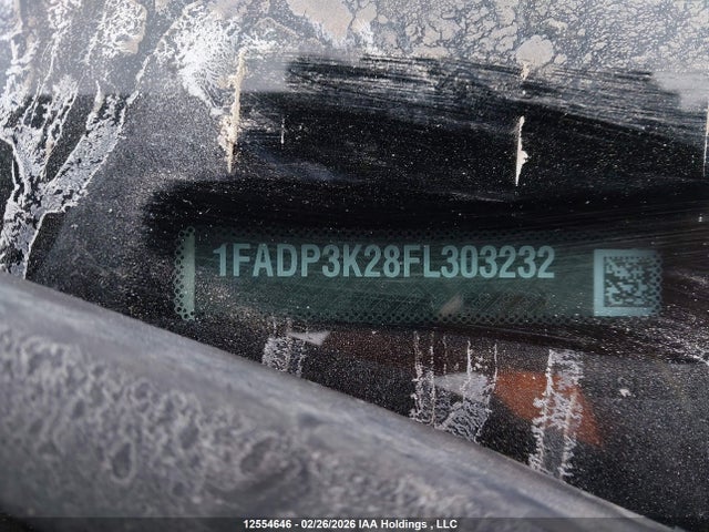 12554646 :رقم المزاد ، 1FADP3K28FL303232 vin ، 2015 Ford Focus Se مزاد بيع