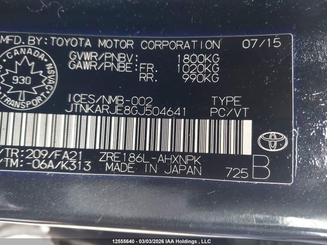 JTNKARJE8GJ504641 Scion IM