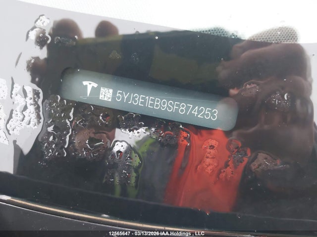 Aukcja sprzedaży 2025 Tesla Model 3 Long Range, vin: 5YJ3E1EB9SF874253, numer aukcji: 12565647