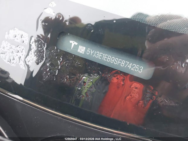 Aukcja sprzedaży 2025 Tesla Model 3 Long Range, vin: 5YJ3E1EB9SF874253, numer aukcji: 12565647