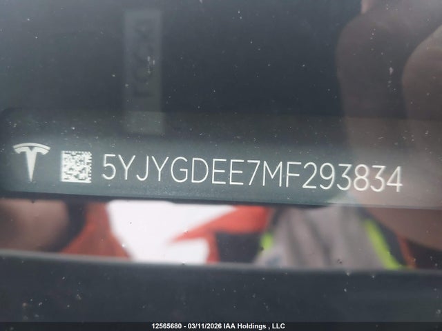 Tesla Model Y 2021 5YJYGDEE7MF293834 Image 19