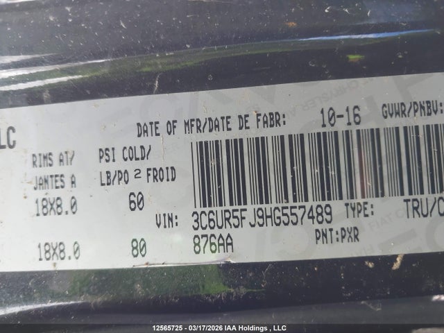 3C6UR5FJ9HG557489 RAM 2500 Laramie