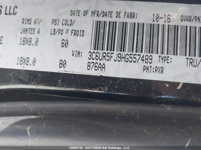 3C6UR5FJ9HG557489 RAM 2500 Laramie