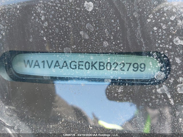 WA1VAAGE0KB022799 Audi E-tron Prestige