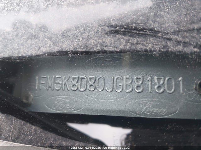 1FM5K8D80JGB81801 Ford EXPLORER XLT