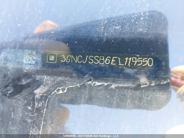 Aukcja sprzedaży 2014 Chevrolet Trax Ltz, vin: 3GNCJSSB6EL119550, numer aukcji: 12565805